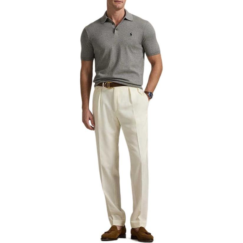 Polo Ralph Lauren  Cotton Knit Short Sleeve Polo Shirt Grey MNPOSWE1N820055-020 圖 4