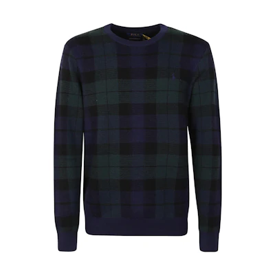 Polo Ralph Lauren Crewneck Checked Colorblock Sweater Long Sleeve. 710917043-001