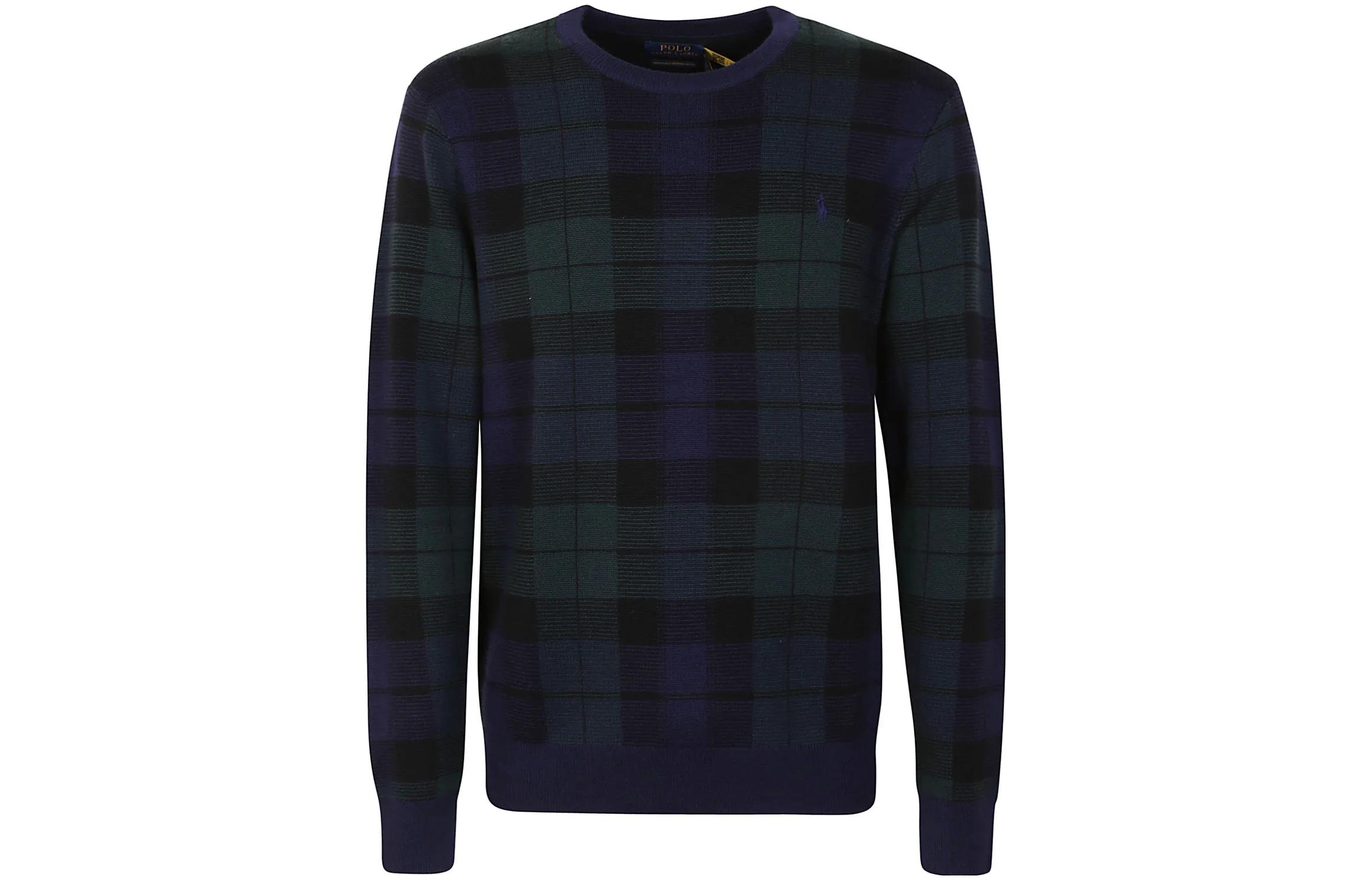 Polo Ralph Lauren  Crewneck Checked Colorblock Sweater Long Sleeve. 710917043-001 圖 2