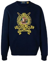 Polo Ralph Lauren Embroidered Fleece Crewneck Pullover - Blue 710823534-001 Polo Ralph Lauren Embroidered Fleece Crewneck Pullover - Blue 710823534-001
