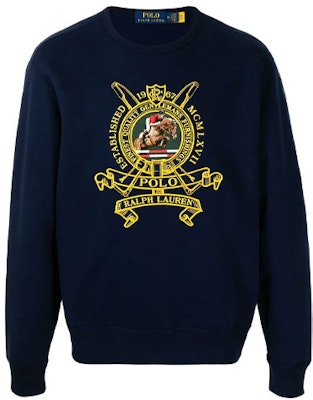 폴로 랄프 로렌 자수 플리스 크루넥 풀오버 - 블루 710823534-001 Order 폴로 랄프 로렌 자수 플리스 크루넥 풀오버 - 블루 710823534-001
