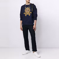 Lookbook Polo Ralph Lauren Embroidered Fleece Crewneck Pullover - Blue 710823534-001