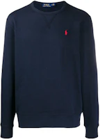 Polo Ralph Lauren Embroidered Logo Crewneck Sweatshirt - Navy Blue 710766772-003 Polo Ralph Lauren Embroidered Logo Crewneck Sweatshirt - Navy Blue 710766772-003