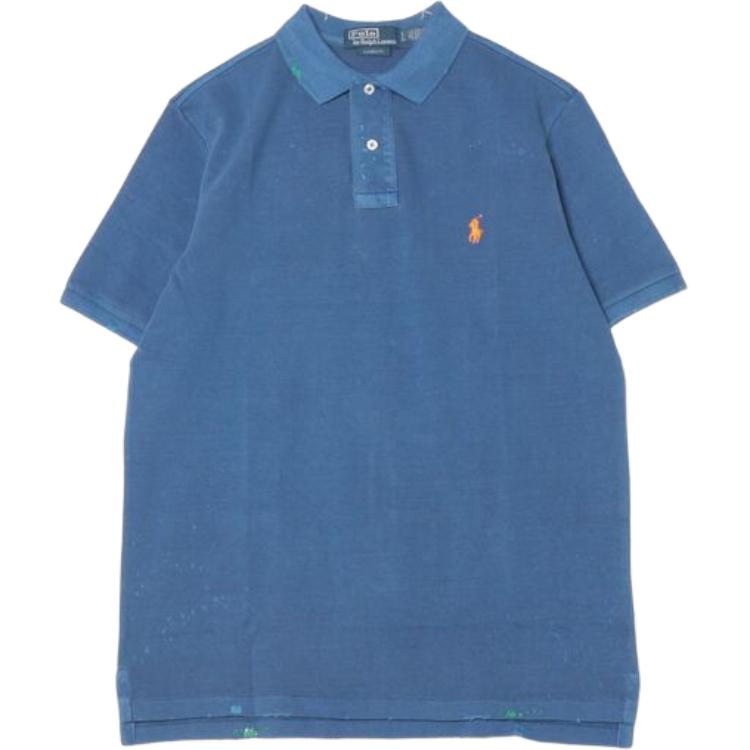 Polo Ralph Lauren  Embroidered Logo Relaxed Fit Blue Polo Shirt. MNPOKNI1N822779-400