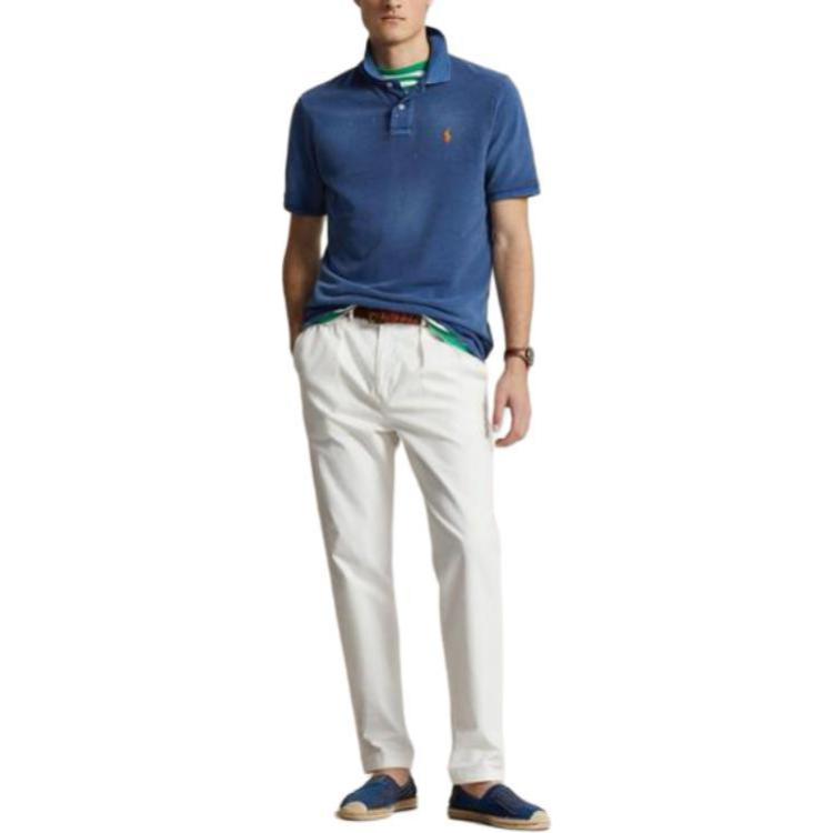 Polo Ralph Lauren  Embroidered Logo Relaxed Fit Blue Polo Shirt. MNPOKNI1N822779-400 圖 4