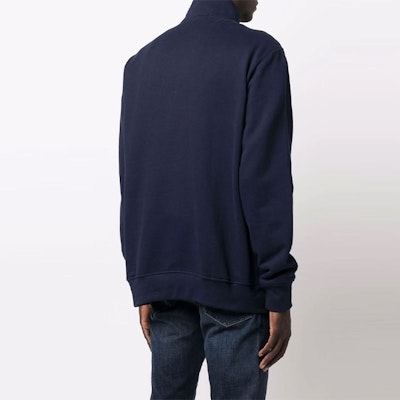 Polo Ralph Lauren 刺繡藍色長袖拉鍊羊毛衫 710849720-003 Shop Polo Ralph Lauren 刺繡藍色長袖拉鍊羊毛衫 710849720-003