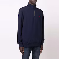 Purchase Polo Ralph Lauren Embroidered Long Sleeve Zip Fleece Sweatshirt Blue 710849720-003