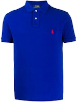 Polo Ralph Lauren Embroidered Short-Sleeve Polo Shirt Blue. 710795080-001 Polo Ralph Lauren Embroidered Short-Sleeve Polo Shirt Blue. 710795080-001