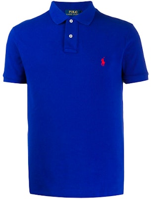 Polo Ralph Lauren Embroidered Short-Sleeve Polo Shirt Blue. 710795080-001 Buy Polo Ralph Lauren Embroidered Short-Sleeve Polo Shirt Blue. 710795080-001