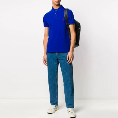 Polo Ralph Lauren Embroidered Short-Sleeve Polo Shirt Blue. 710795080-001 Lookbook Polo Ralph Lauren Embroidered Short-Sleeve Polo Shirt Blue. 710795080-001
