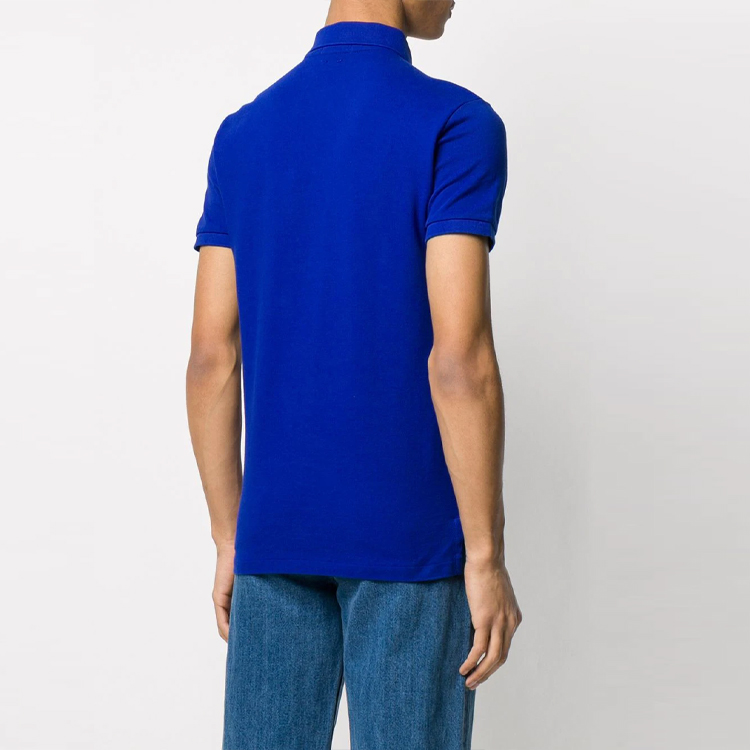 Shop Polo Ralph Lauren  Embroidered Short-Sleeve Polo Shirt Blue. 710795080-001