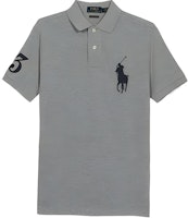 Polo Ralph Lauren Gray Short Sleeve Polo Shirt with Embroidered Logo. 710907394006 Polo Ralph Lauren Gray Short Sleeve Polo Shirt with Embroidered Logo. 710907394006