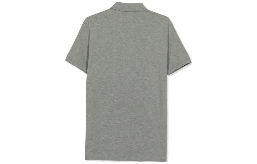 Lookbook ポロラルフローレン グレー刺繍ロゴ入り半袖ポロシャツ 710907394006