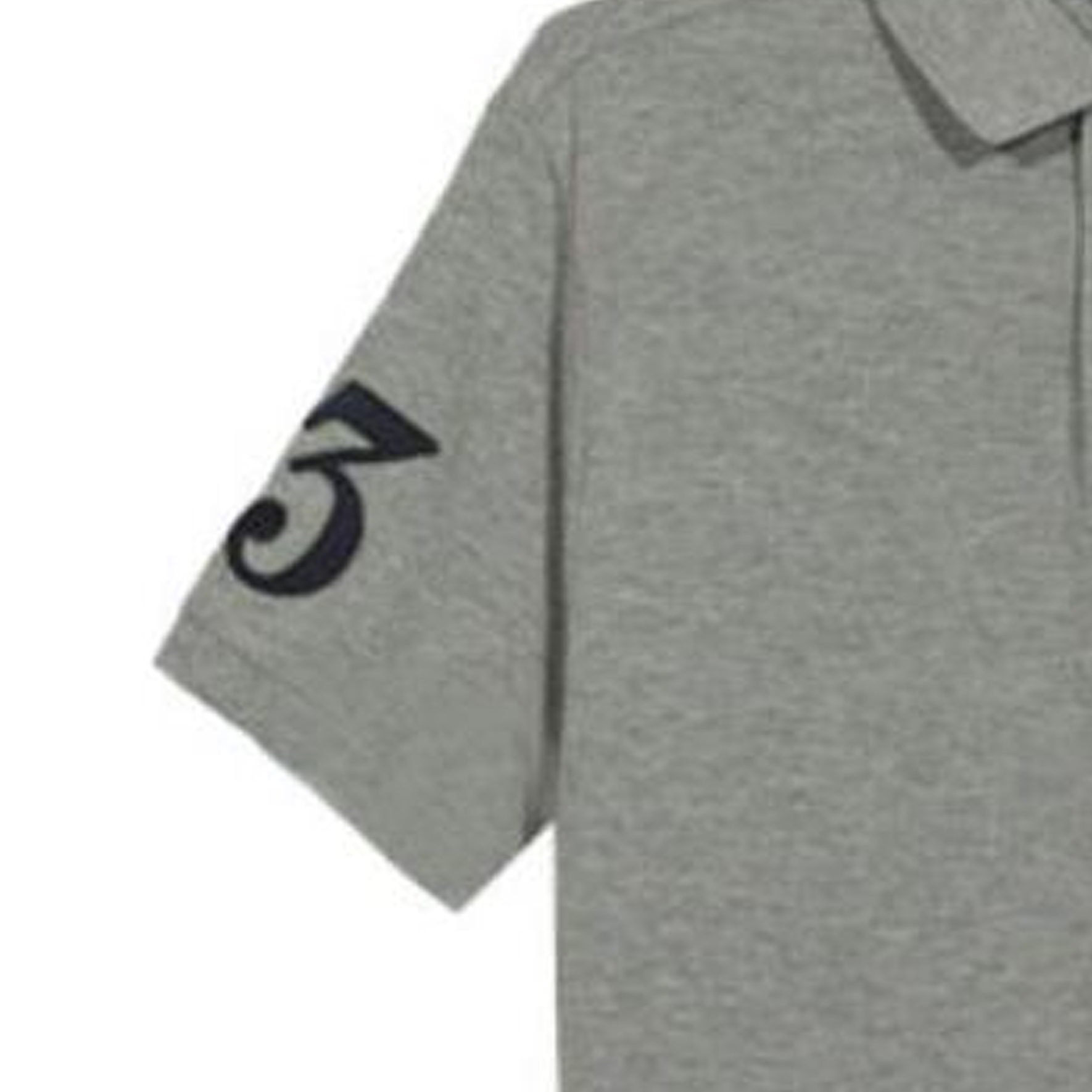 Cheap ポロラルフローレン グレー刺繍ロゴ入り半袖ポロシャツ 710907394006