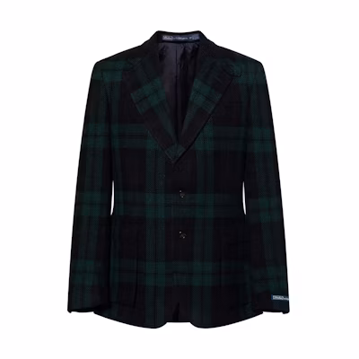 Polo Ralph Lauren Green Checkered Single-Breasted Blazer Jacket. 715919606-001
