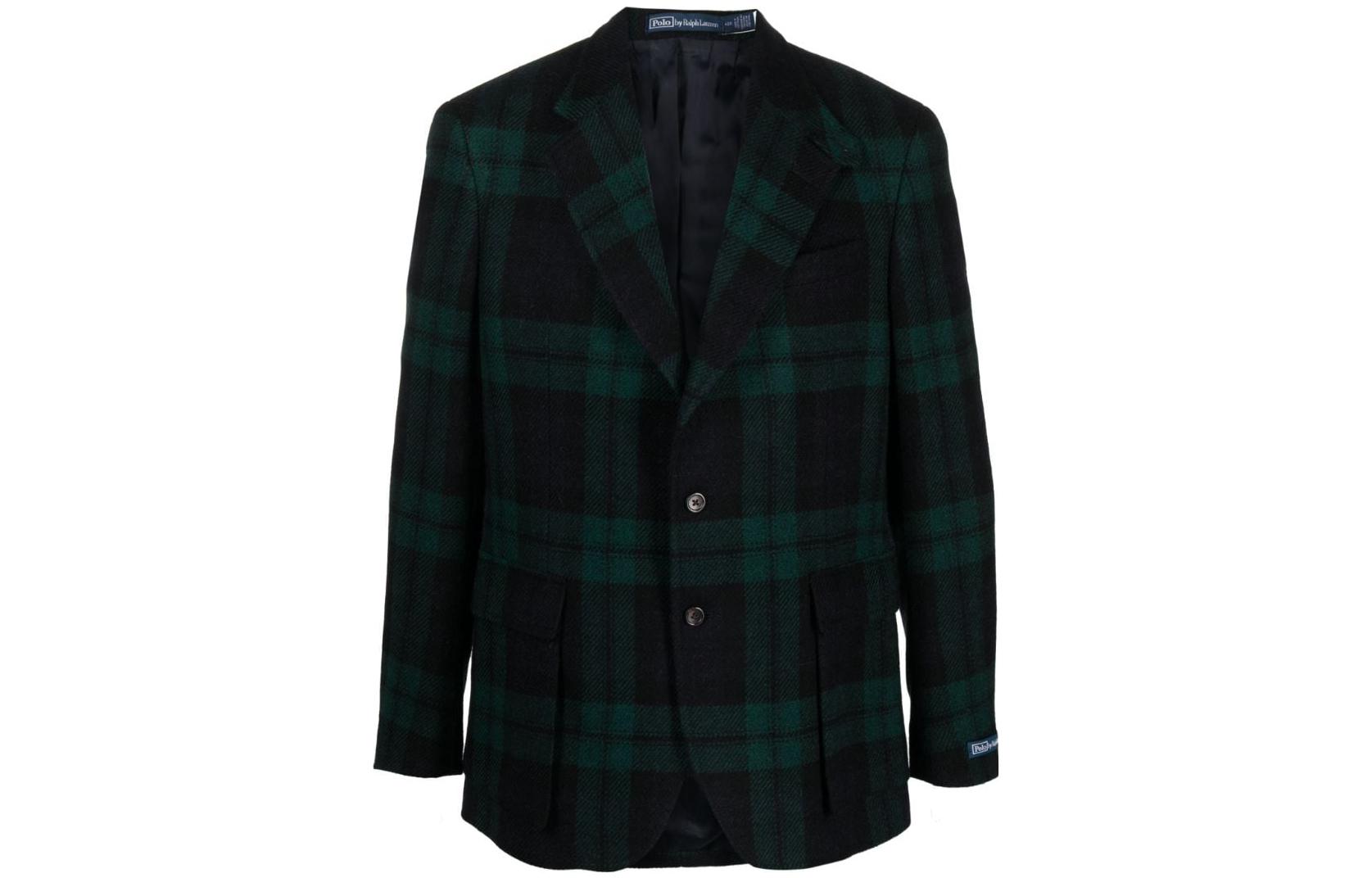 Polo Ralph Lauren  Green Checkered Single-Breasted Blazer Jacket. 715919606-001 圖 2