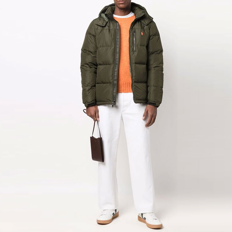 Polo Ralph Lauren  Green Hooded Down Jacket with Logo Embroidery. 710810936-004 圖 3