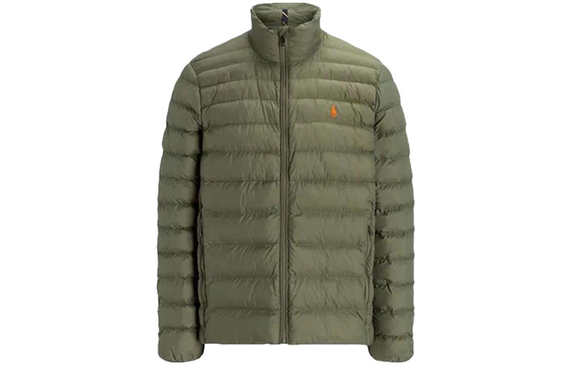 Polo Ralph Lauren  Green Logo Print Zip-Up Cotton Jacket. 710810897-031