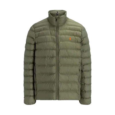 Polo Ralph Lauren Green Logo Print Zip-Up Cotton Jacket. 710810897-031