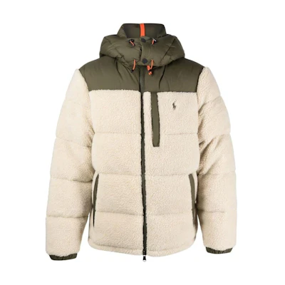 Polo Ralph Lauren Green Patchwork Zip-Up Hoodie Jacket. 710907559-002