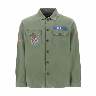 Polo Ralph Lauren Green Single-Breasted Letter Shirt 710908715OLOVE