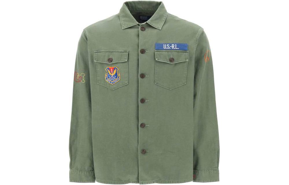 Polo Ralph Lauren  Green Single-Breasted Letter Shirt 710908715OLOVE 圖 2