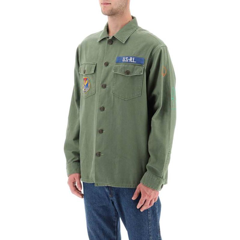 Polo Ralph Lauren  Green Single-Breasted Letter Shirt 710908715OLOVE 圖 3