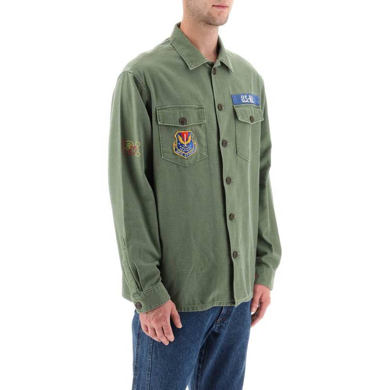 Polo Ralph Lauren  Green Single-Breasted Letter Shirt 710908715OLOVE 圖 5