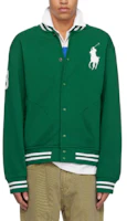 Polo Ralph Lauren Green Striped Logo Single-Breasted Long Sleeve Jacket 710964456-003 Polo Ralph Lauren Green Striped Logo Single-Breasted Long Sleeve Jacket 710964456-003