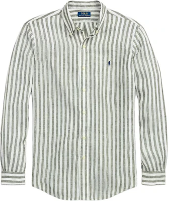 Camisa Polo Ralph Lauren de rayas verdes manga larga con botones 710969636-001 Buy Camisa Polo Ralph Lauren de rayas verdes manga larga con botones 710969636-001