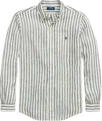 Camisa Polo Ralph Lauren de rayas verdes manga larga con botones 710969636-001 Order Camisa Polo Ralph Lauren de rayas verdes manga larga con botones 710969636-001