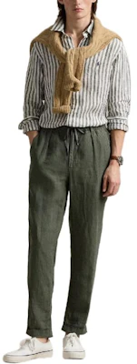 Camisa Polo Ralph Lauren de rayas verdes manga larga con botones 710969636-001 Lookbook Camisa Polo Ralph Lauren de rayas verdes manga larga con botones 710969636-001