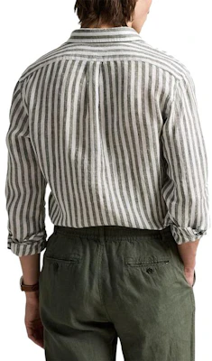 Camisa Polo Ralph Lauren de rayas verdes manga larga con botones 710969636-001 Purchase Camisa Polo Ralph Lauren de rayas verdes manga larga con botones 710969636-001