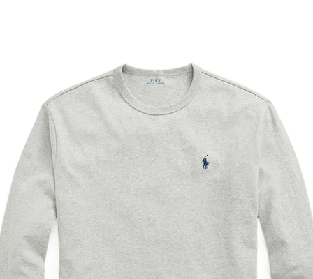 Polo Ralph Lauren 灰色刺繡標誌長袖圓領T恤 MNPOTSH16820166-020 Lookbook Polo Ralph Lauren 灰色刺繡標誌長袖圓領T恤 MNPOTSH16820166-020