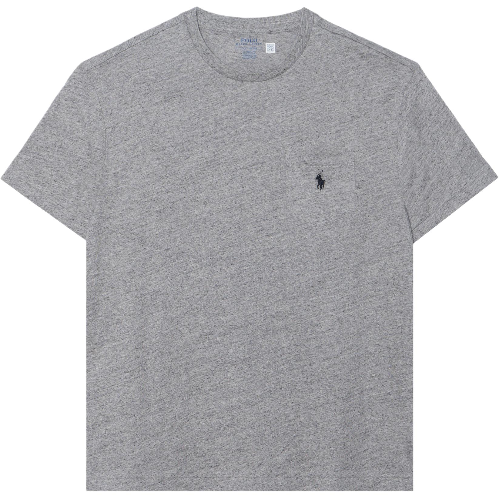 Polo Ralph Lauren  Grey Crewneck T-Shirt with Solid Logo Embroidery. 710707095-006