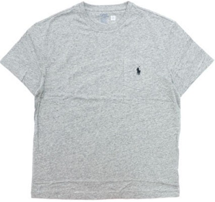 Polo Ralph Lauren 灰色圓領T恤經典刺繡標誌款式 710707095-006 Order Polo Ralph Lauren 灰色圓領T恤經典刺繡標誌款式 710707095-006