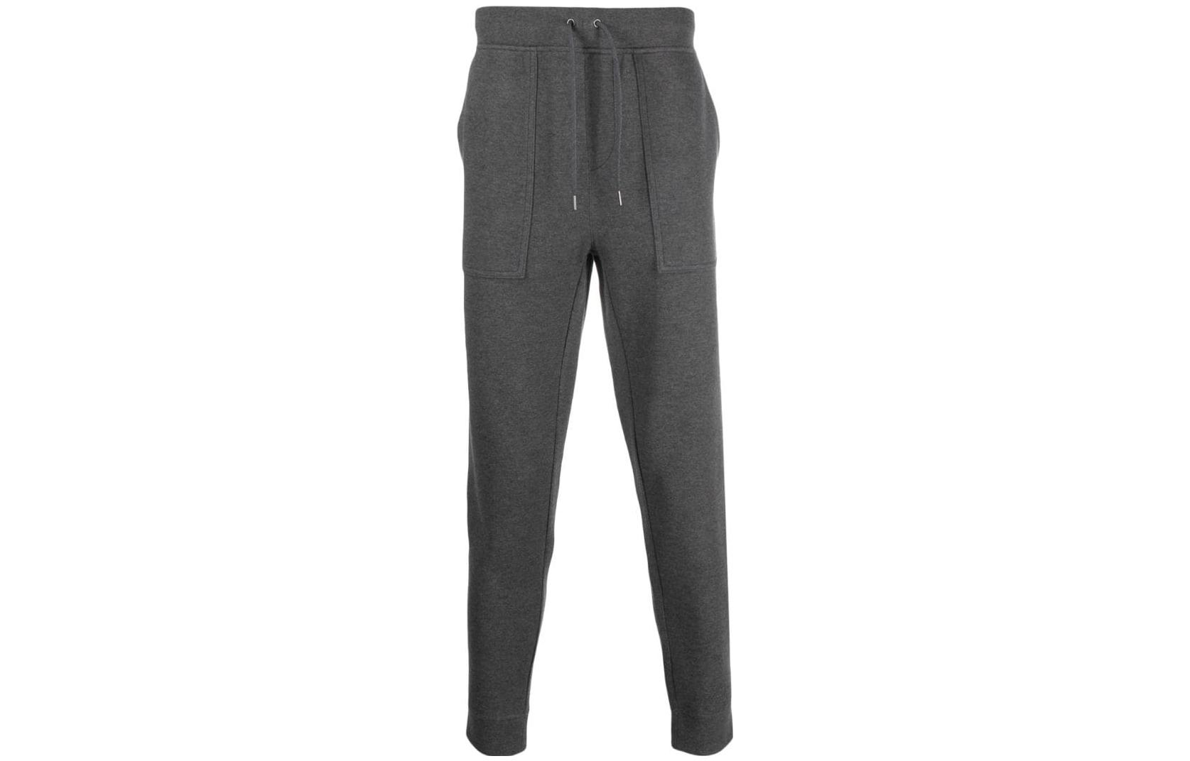 Order Polo Ralph Lauren 灰色抽绳中腰针织跑步裤运动裤. 710900842-004