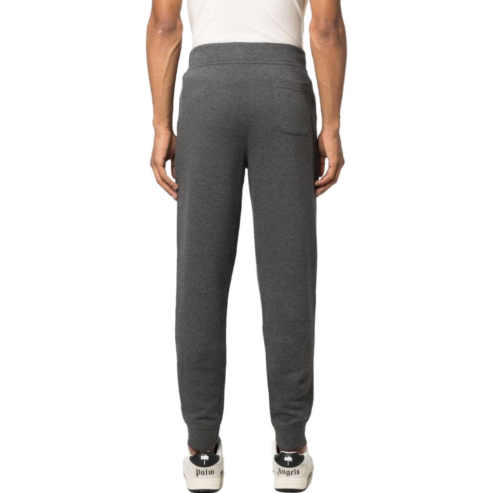 Shop Polo Ralph Lauren 灰色抽绳中腰针织跑步裤运动裤. 710900842-004