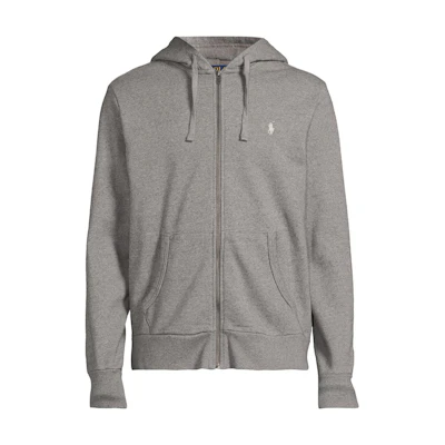 Polo Ralph Lauren Grey Hoodie Jacket with Logo Embroidery. 710916692-016
