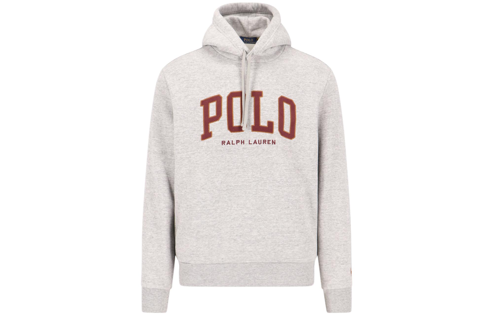 Polo Ralph Lauren  Grey Hoodie with Letter Design. 710917886-005