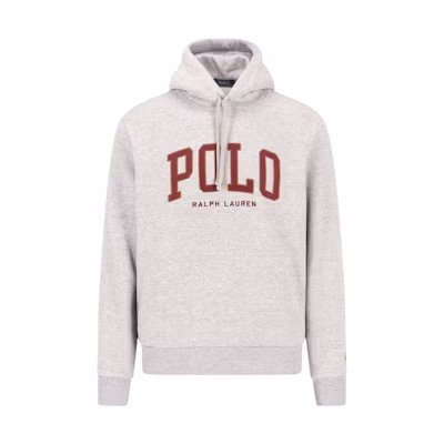 Polo Ralph Lauren Grey Hoodie with Letter Design. 710917886-005