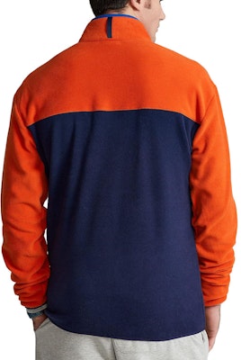 Polo Ralph Lauren Half-Placket Pullover Biru Logo Sulaman 710852316-001 Shop Polo Ralph Lauren Half-Placket Pullover Biru Logo Sulaman 710852316-001