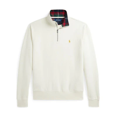 Polo Ralph Lauren Half-Zip Solid Sweatshirt Beige Embroidered Pony. 710952257-002