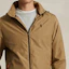 Shop Polo Ralph Lauren 卡其色刺绣标志拉链连帽外套夹克 710914503-003