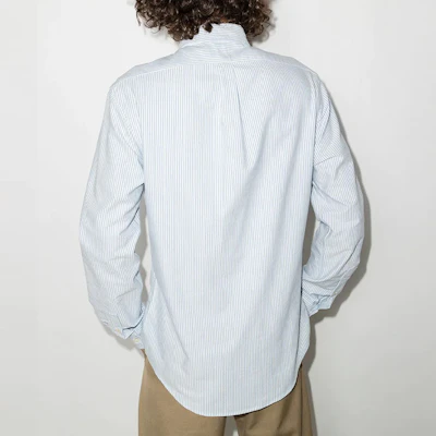 Polo Ralph Lauren Light Blue Striped Button-Up Shirt with Logo Embroidery 710549084-009 Purchase Polo Ralph Lauren Light Blue Striped Button-Up Shirt with Logo Embroidery 710549084-009