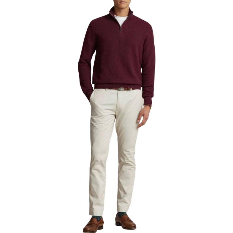 Polo Ralph Lauren  Logo Embroidered Half-Zip Sweater - Chestnut Brown 710932304-005 圖 3