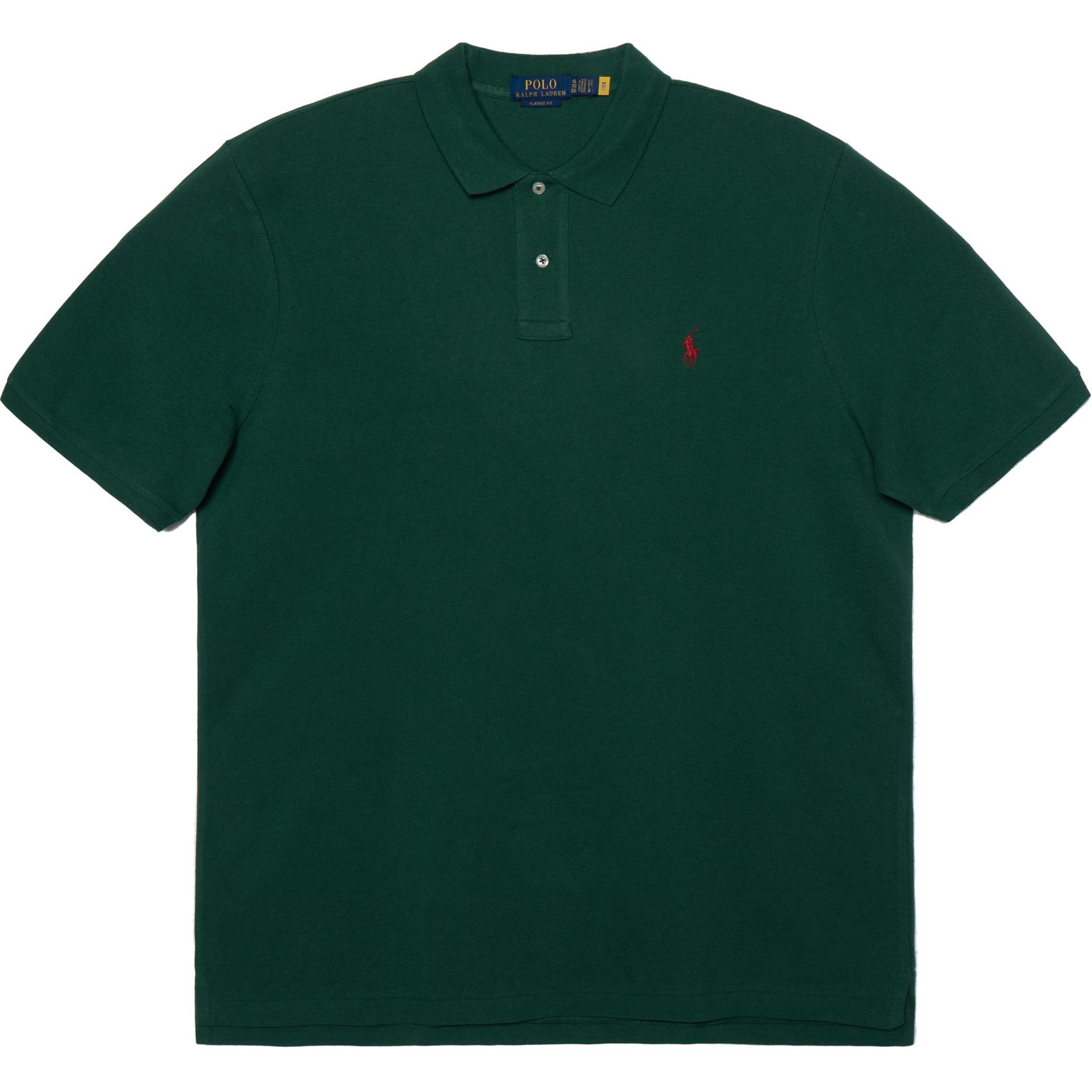 Polo Ralph Lauren  Logo Embroidered Short Sleeve Polo Shirt Dark Green 710795080-018