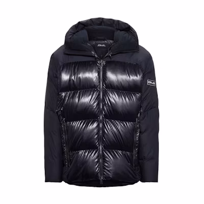 Polo Ralph Lauren Logo Print Down Jacket - Black MNRXOTW16020036