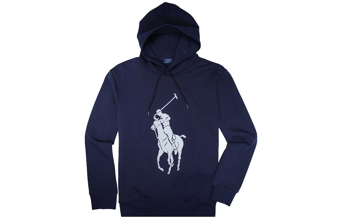 Polo Ralph Lauren  Logo Printed Hooded Long Sleeve Sweatshirt. 710776844-009