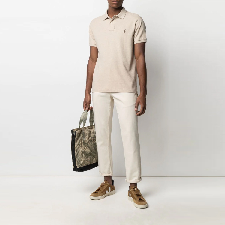 Polo Ralph Lauren  Logo Short-Sleeve Polo Shirt Beige 710536856-215 圖 3